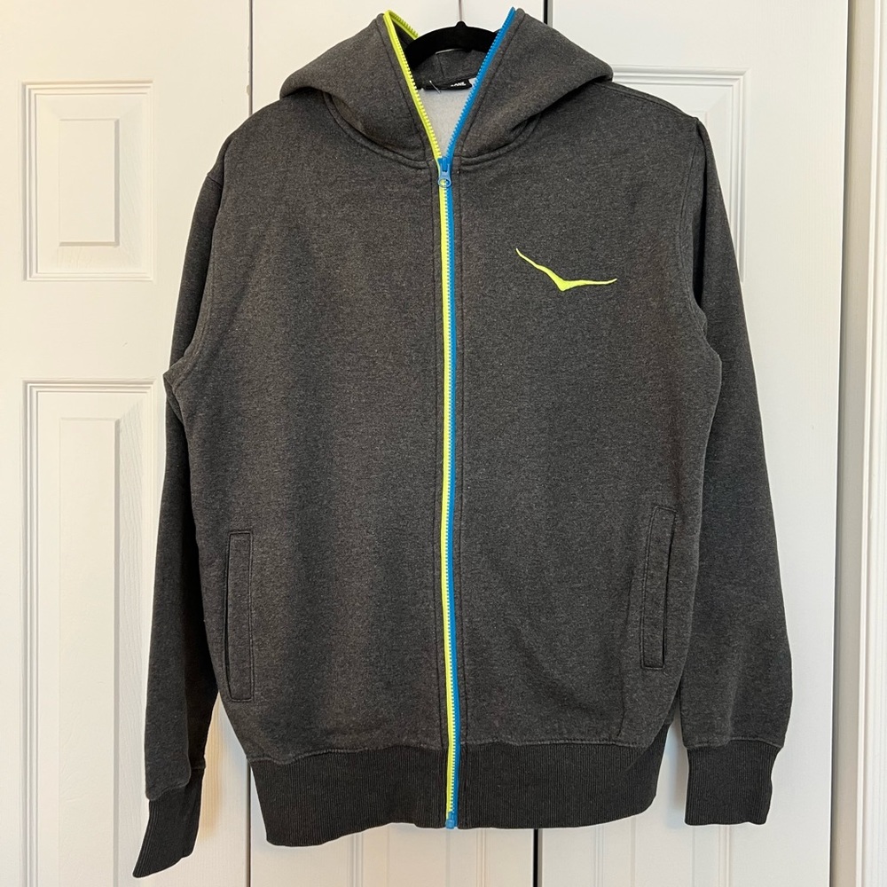 HOKA ONE ONE zip sweatshirt hoodie large EUC